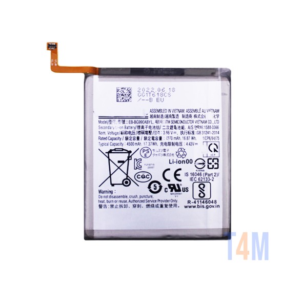 Battery Samsung Galaxy S21 FE 5G/SM-G990-4500 mAh LI-ion EB-BG990ABY